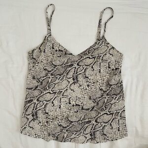 Reformation Snake Print silk cami size XS 🐍